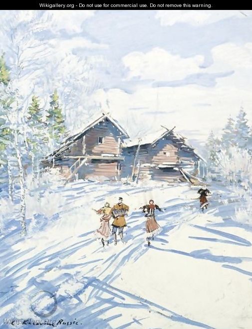 Russian Winter Scene - Konstantin Alexeievitch Korovin
