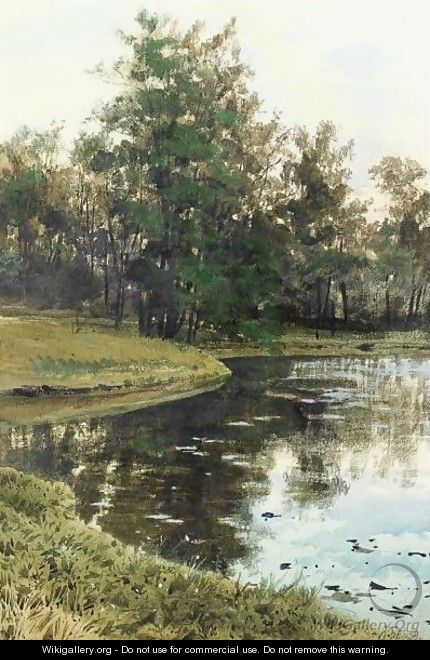 By The Lake - Albert Nikolaevich Benois