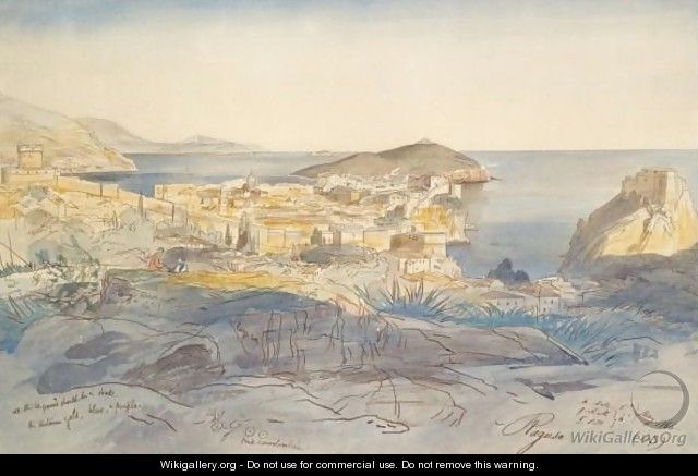 View Of Ragusa, Sicily - Edward Lear