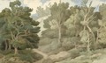 A Path Through A Wooded Landscape - Francis Towne