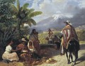 Vendedores De Fruta Con El Pico De Orizaba - Henri Pierre Leon Pharamond Blanchard