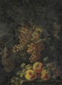 Natura Morta Con Uva E Mele - Giovanni Paolo Castelli (lo Spadino)