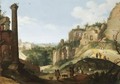 A Southern Landscape With Ruins, Possibly A Capriccio View Of Rome - Willem van, the Younger Nieulandt