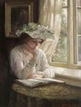 Lady Reading By A Window - Thomas Benjamin Kennington