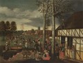 Peasants Merrymaking At A Village Kermesse - Hans van Wechlen