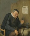 An Elderly Man Seated Holding A Wineglass - Adriaen Jansz. Van Ostade