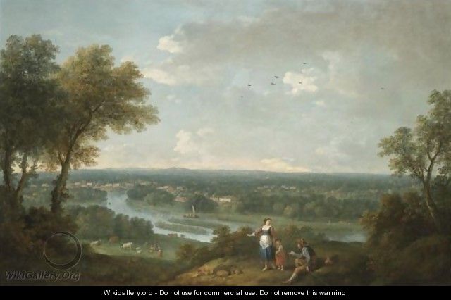 View Of The River Thames From Richmond Hill - Francesco Zuccarelli