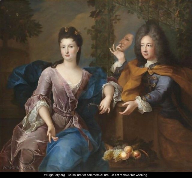 Portrait Of A Lady And A Gentleman, Said To Be Philippe II, Duc D