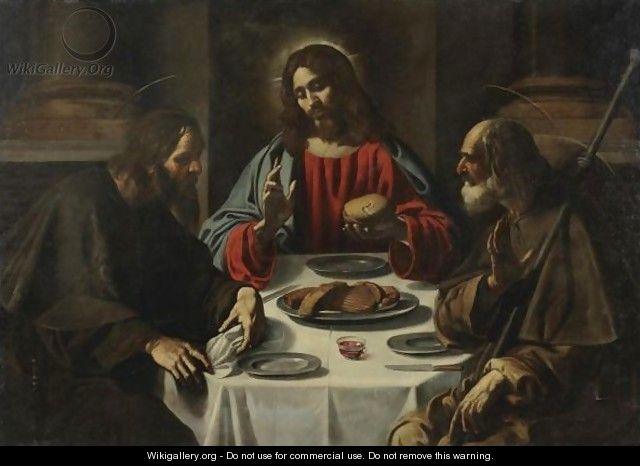 The Supper At Emmaus - Rutilio Manetti