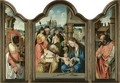 Triptych - Central Panel The Adoration Of The Magi - Left Inside Wing One Of The Magi, Balthasar - Right Inside Wing Saint Joseph - Belgian Unknown Masters
