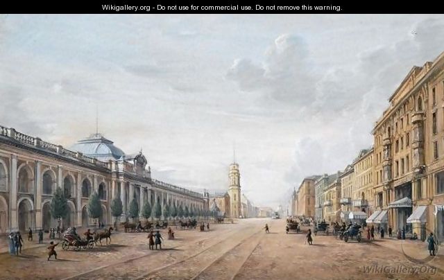View Of Nevsky Prospekt, St. Petersburg - Russian School
