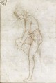 A Young Page Lifting And Bending His Right Leg - Umbrian School