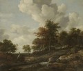 Wooded Landscape With A Rocky Stream - Jacob Van Ruisdael