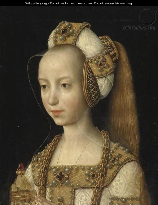 Portrait Of A Young Woman, Probably Mary Of Burgundy - South Netherlandish School