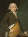 Portrait Of A Gentleman, Three Quarter Length, Wearing A Yellow Waistcoat And Green Coat - (after) Agustin Esteve Y Marques