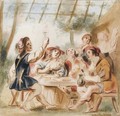 Merry Company Under An Arbour - Jacob Jordaens