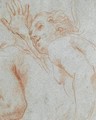 Half-Length Study Of A Running Figure, With A Secondary Study Of An Arm And Shoulder - (after) Carlo Maratta Or Maratti