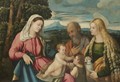 The Holy Family With The Infant Saint John The Baptist And Mary Magdalene - Jacopo d'Antonio Negretti (see Palma Giovane)
