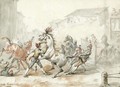 Preparing Horses For The Riderless Race In Rome - Carle Vernet