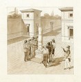 A Team Of Men Bearing A Colossal Antique Finger Through The Streets - (after) Christoffer Wilhelm Eckersberg