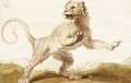 A Startled Lion - (after) Carl Borromaus Andreas Ruthart