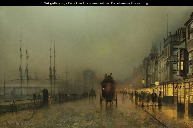 Saturday Night, On The Clyde At Glasgow - John Atkinson Grimshaw