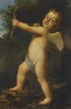 Cupid With His Bow And Arrow - (after) Baldassarre Franceschini
