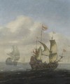 A Seascape With Dutch Frigates - (after) Hieronymus Van Diest