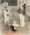 Dans L'Atelier - Theophile Alexandre Steinlen