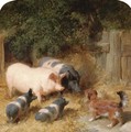 Farmyard Gossip - John Frederick Herring Snr