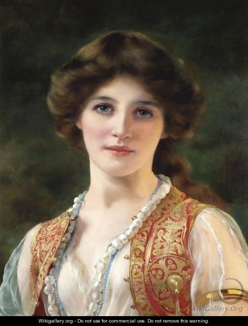 An Eastern Beauty - William Clarke Wontner - WikiGallery.org, the