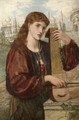 Girl With A Psaltery - Henry Treffry Dunn