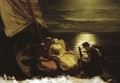The Escape Of Glaucus And Ione With The Blind Girl Nadia - English School