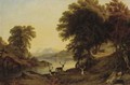 Deer By The Banks Of A Lake - Jacob Thompson
