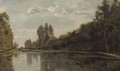 River Landscape - Charles-Francois Daubigny