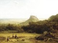 Haymaking By A Medieval Castle, Germany - Arnold Meermann