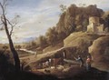 Landscape With A Shepherd And Shepherdess And Their Flock Along A Path - David The Younger Teniers