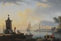 Mediterranean Port Scene - Claude-joseph Vernet