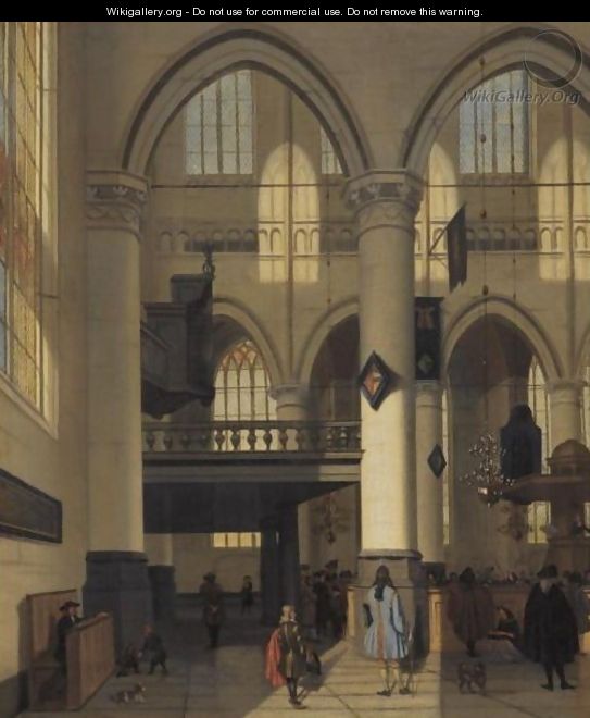 Interior Of The Oude Kerk, Amsterdam - Hendrik Van Streek