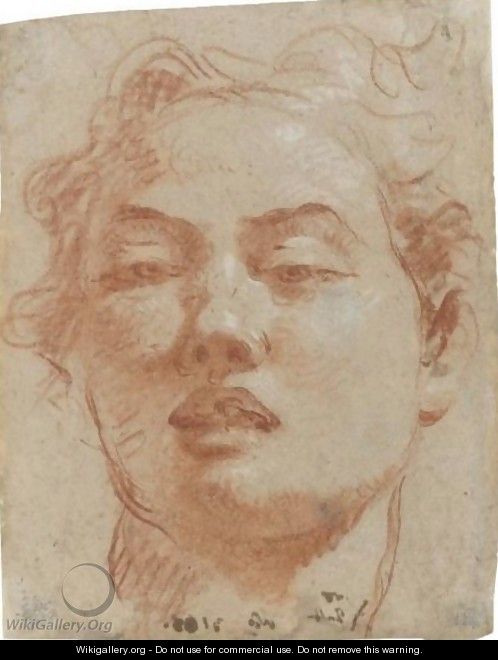 Head Of A Young Man - Giovanni Battista Tiepolo