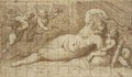 Venus And Cupid - Jacopo d'Antonio Negretti (see Palma Giovane)