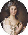 Portrait Of Madame De Genlis - Marie-Victoire Lemoine