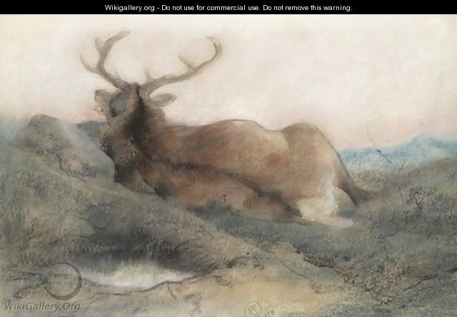 A Stag At Tarbet - Sir Edwin Henry Landseer