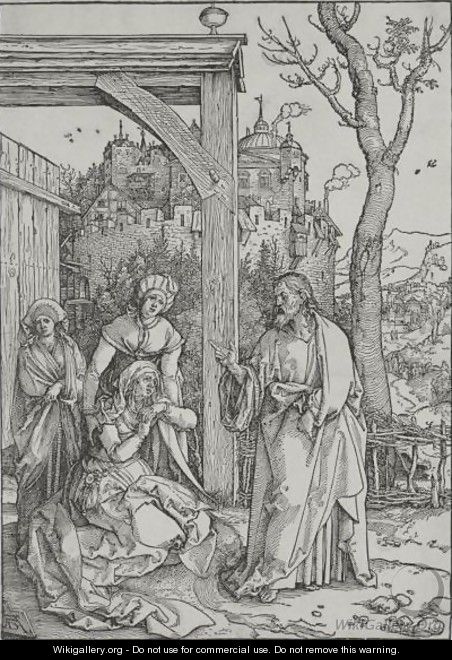 Christ Taking Leave Of His Mother 3 - Albrecht Durer
