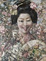 A Smiling Geisha - Edward Atkinson Hornel