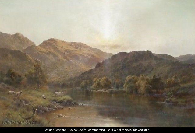 The Valley Of Bettws - Alfred de Breanski