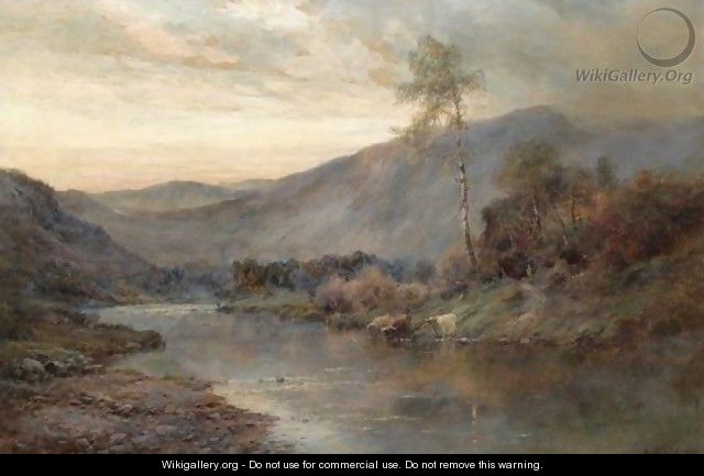 The River Teith Through The Trossachs - Alfred de Breanski