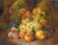 Still Life Of Apples, Pears, Plums And Grapes - Charles Thomas Bale