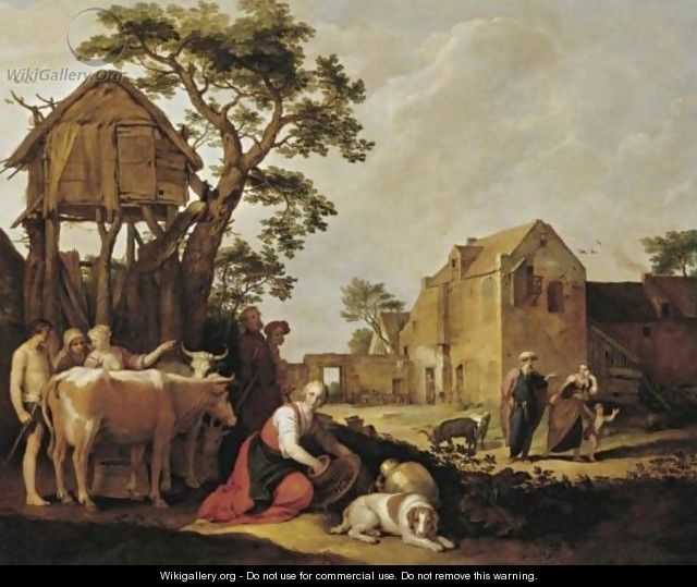 The Expulsion Of Hagar And Ishmael - Abraham Bloemaert