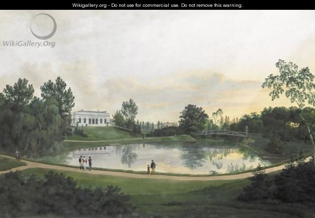View Of A Country House - Continental School
